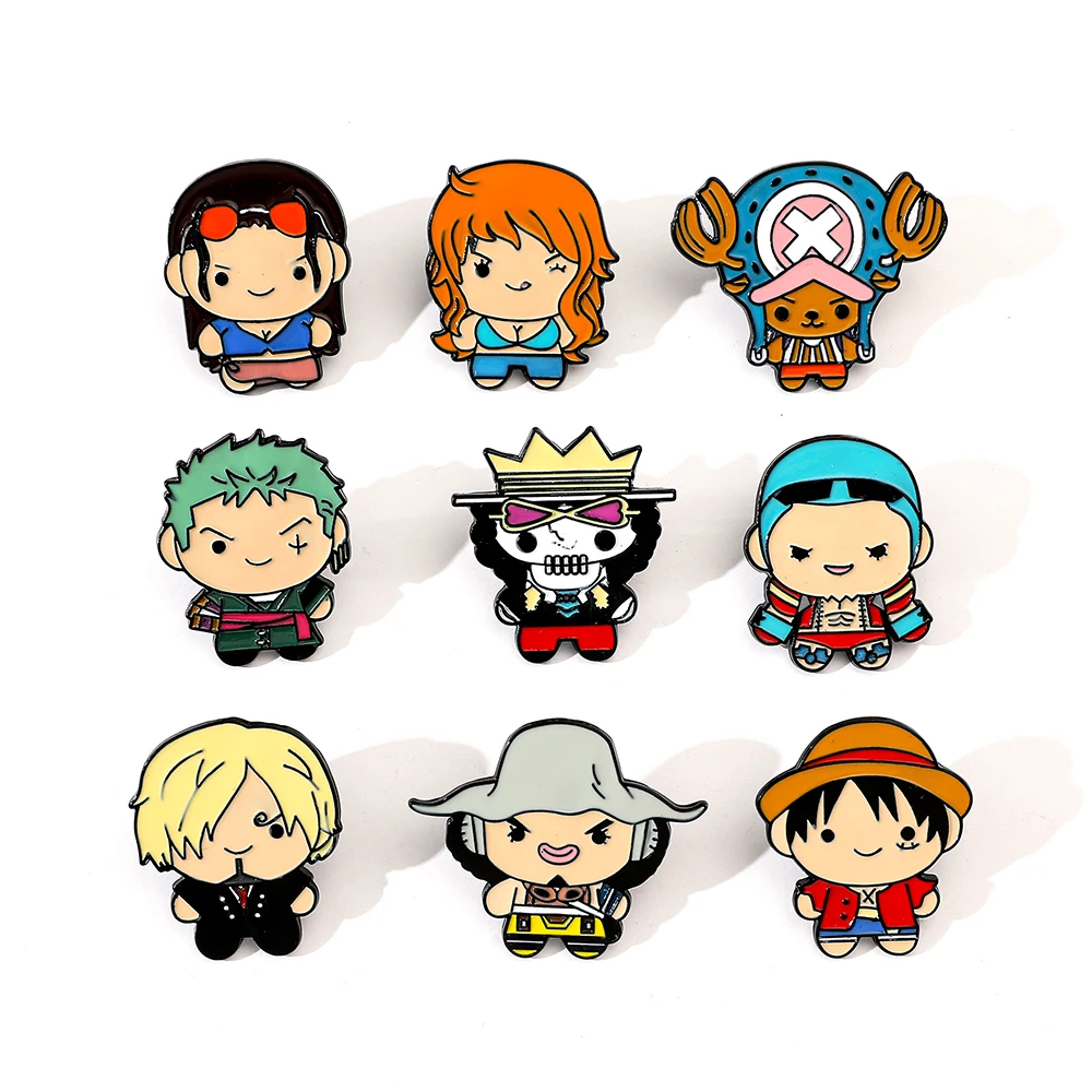 Enamel Pin Set - 9 Peças Broche Criativo de Desenho