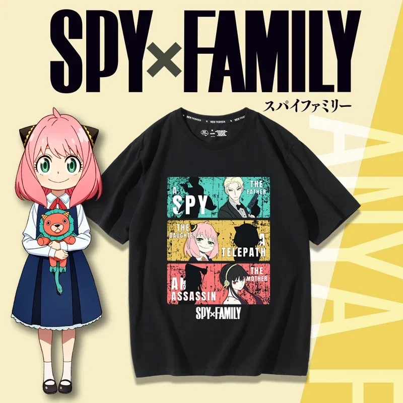 Anime Merchandise T Shirt - Camiseta cosplay com tema de espião