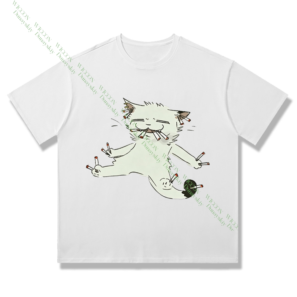 Camiseta de Algodão Chainsmoke - Anime Merchandise T Shirt avaliação e preço
