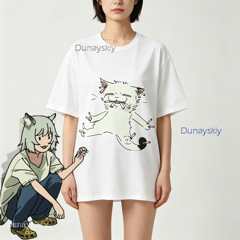 Camiseta de Algodão com Estamp - Anime Merchandise T Shirt avaliação e preço