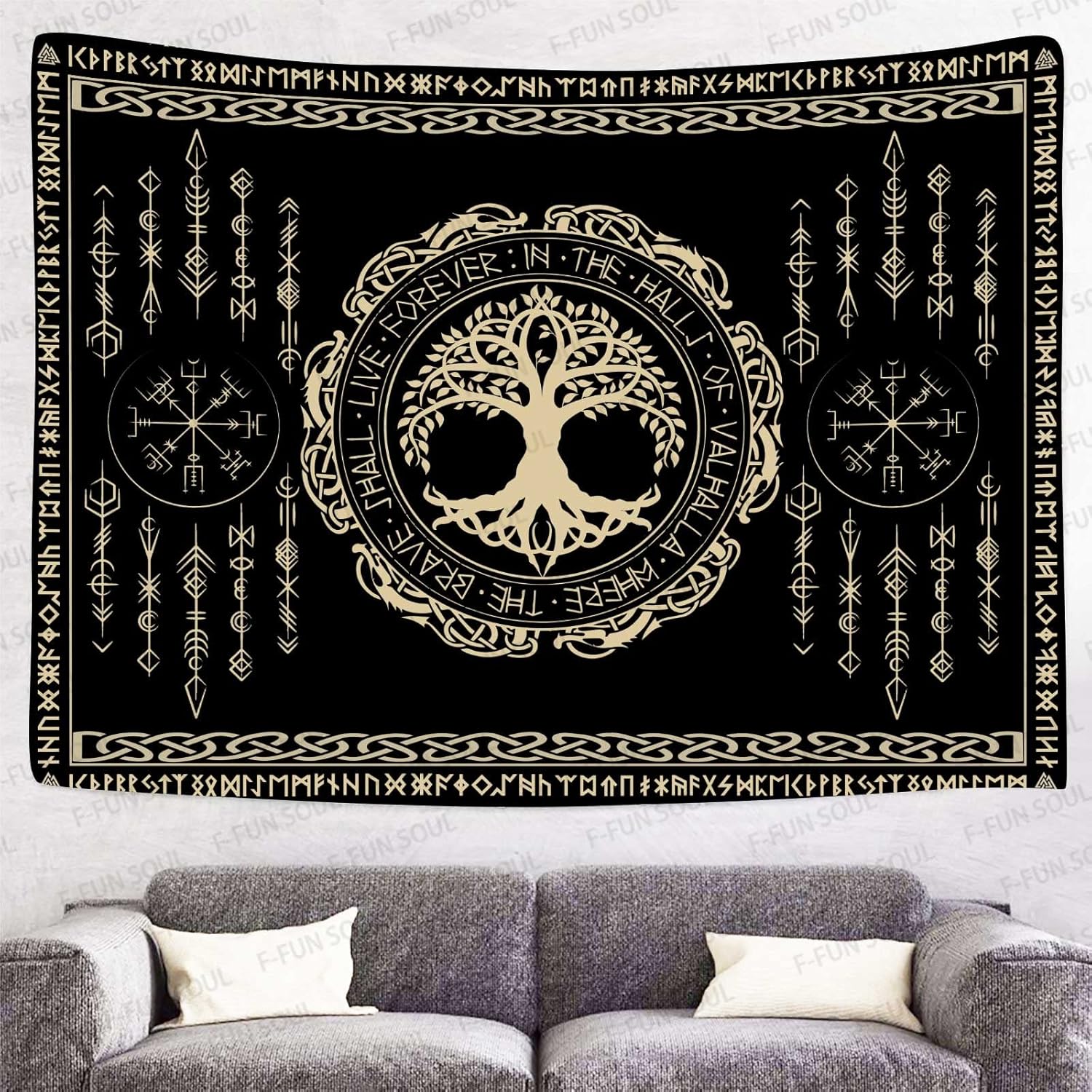 Tapeçaria de Mitologia Nórdica - Wall Scroll Tapestry avaliação e preço