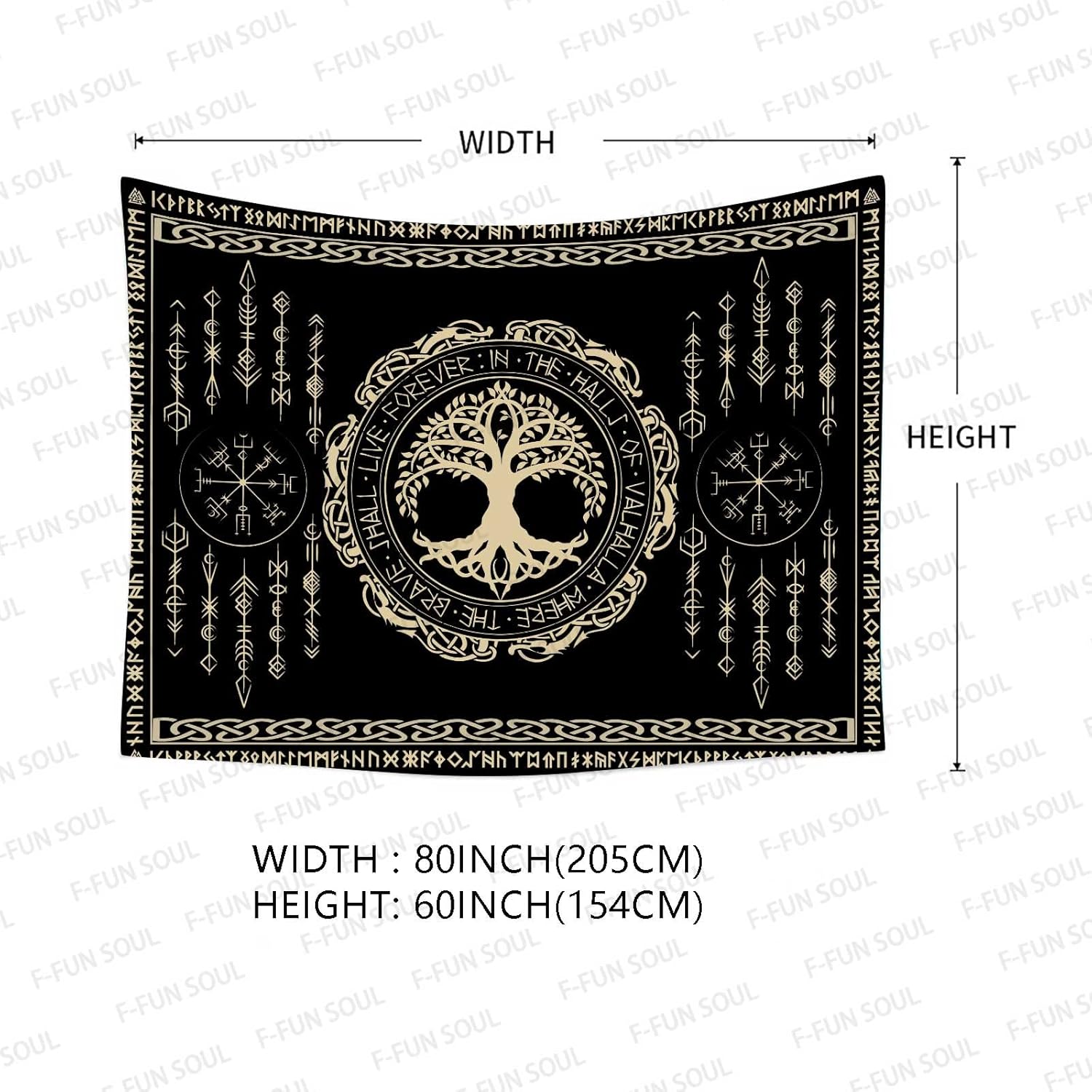 Tapeçaria de Mitologia Nórdica - Wall Scroll Tapestry avaliação e preço