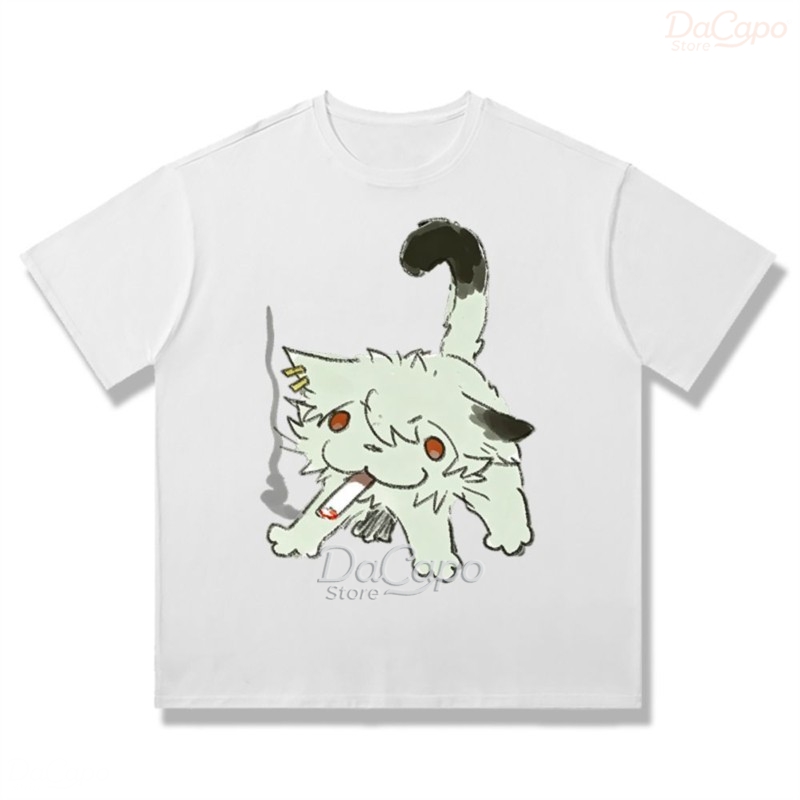 Camiseta Casual de Algodão Cha - Anime Merchandise T Shirt avaliação e preço
