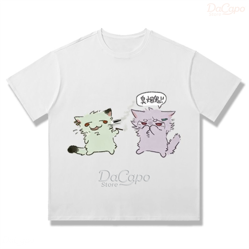 Camiseta Casual de Algodão Cha - Anime Merchandise T Shirt avaliação e preço