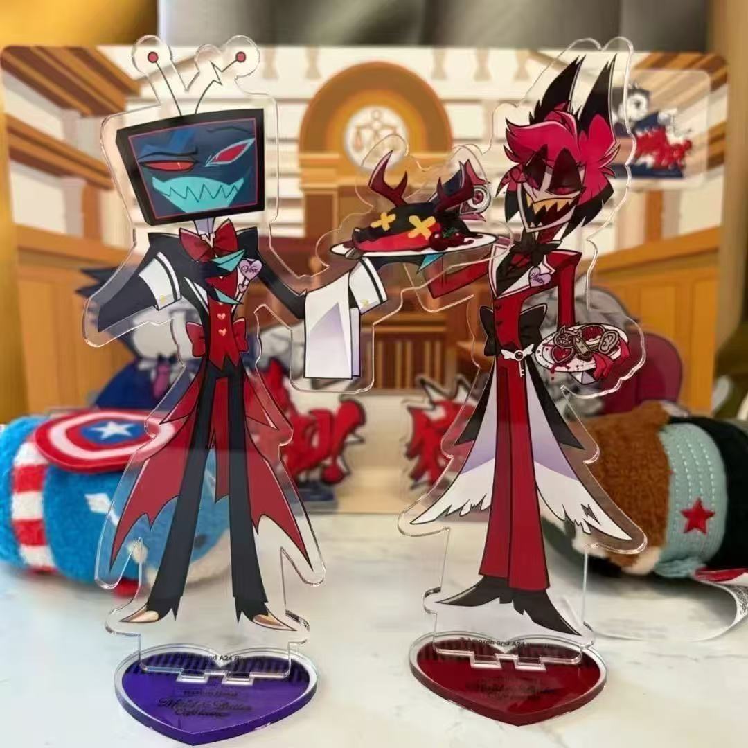 2 pçs hazbin anime periféricos - Anime Merchandise Collection avaliação e preço