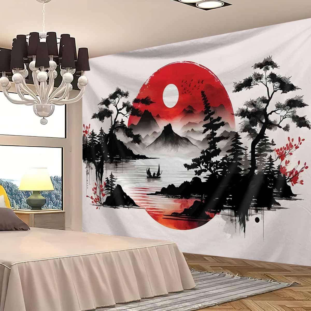 Tapeçaria de Parede com Paisag - Wall Scroll Tapestry avaliação e preço