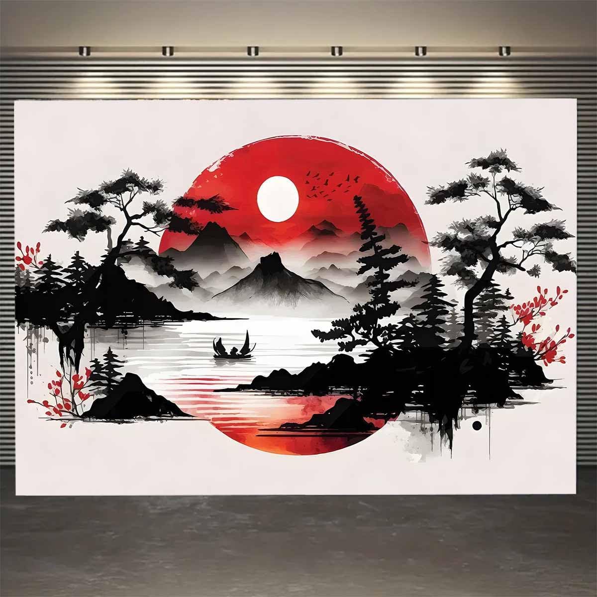 Tapeçaria de Parede com Paisag - Wall Scroll Tapestry avaliação e preço