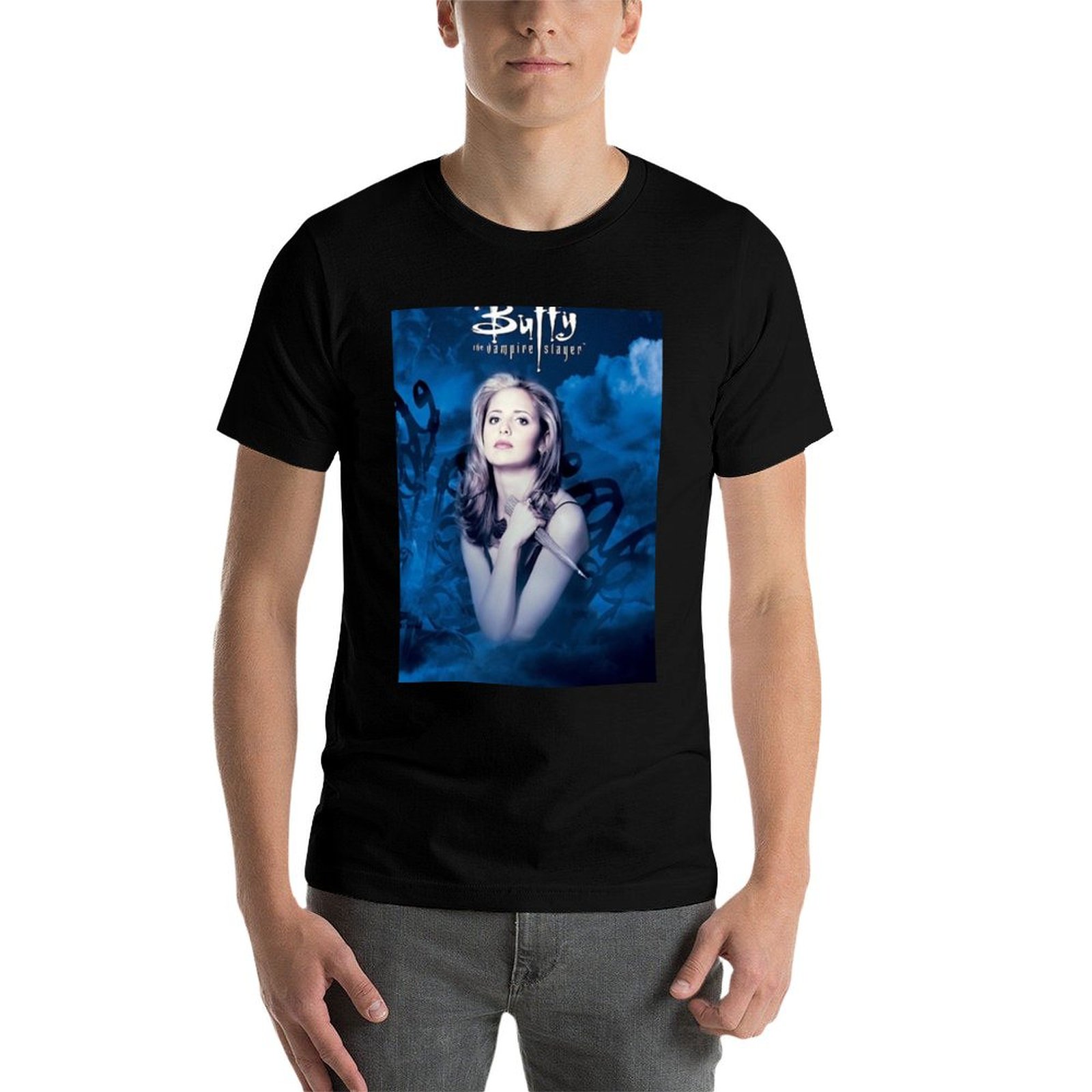 Buffy mercadoria camiseta anim - Anime Merchandise T Shirt avaliação e preço
