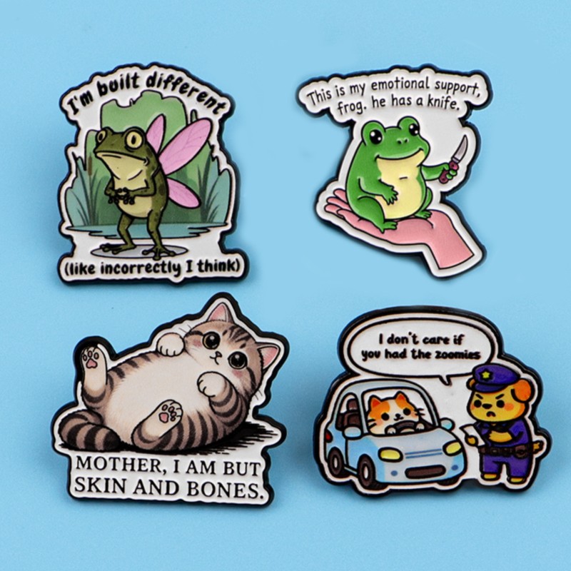 Pin de Esmalte com Personagens - Enamel Pin Set avaliação e preço